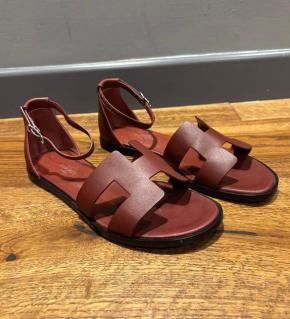 Hermes Rouge H Santorini Sandals 2