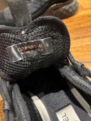 Chanel Black Fabric Trainers 6