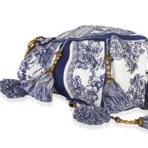Christian Dior  Toile de Jouy Embroidery D-Bubble Bucket Bag 6