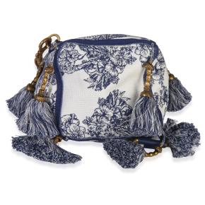 Christian Dior  Toile de Jouy Embroidery D-Bubble Bucket Bag 2