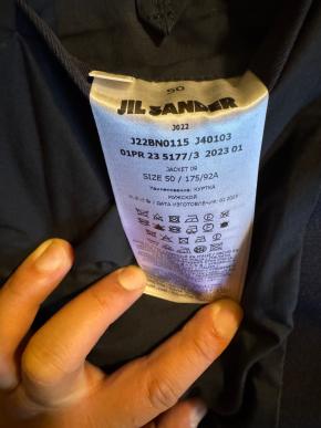 Jil Sander Navy Blue Gabardine Wool Jacket 7