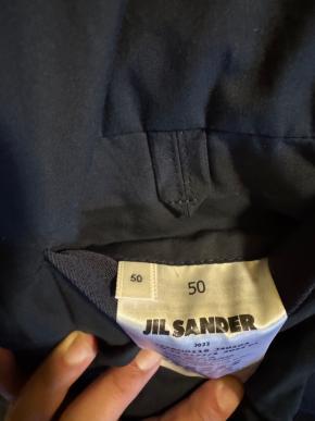 Jil Sander Navy Blue Gabardine Wool Jacket 6