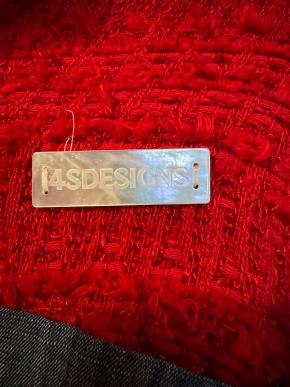 4S Designs Red Boucle And Chambray Shirt 10