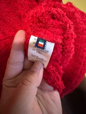 4S Designs Red Boucle And Chambray Shirt 12