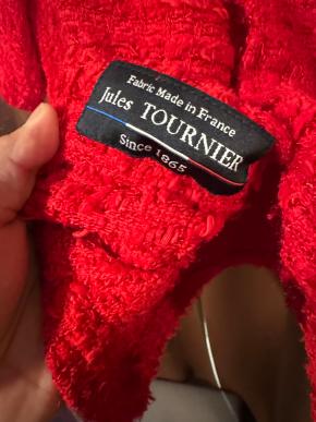 4S Designs Red Boucle And Chambray Shirt 7