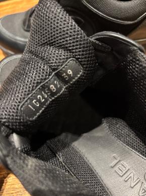 Chanel Black CC Trainers 5