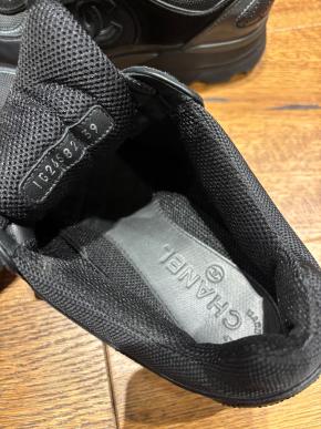 Chanel Black CC Trainers 6