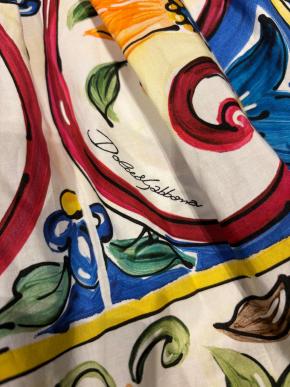 Dolce & Gabbana Majoilca Print Midi Dress 4