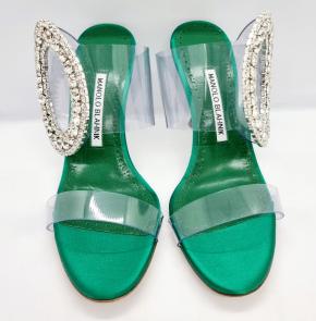 Jimmy Choo Oversized Crystal Buckle Sandals 3