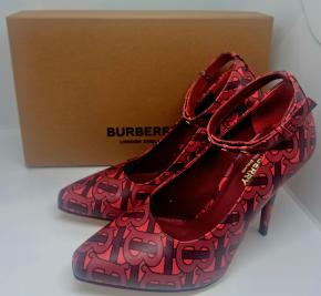Burberry TB Ankle Strap Pumps 9