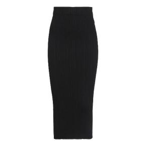 Isabel Benenato Black Stretch Midi Skirt 5
