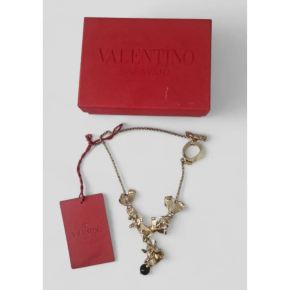 Valentino Floral Motif Metal Necklace 4