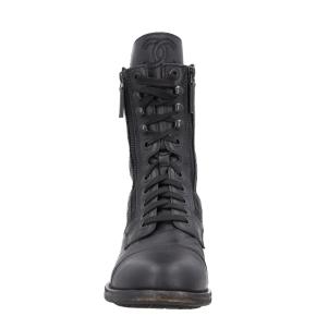 Chanel Interlocking CC Logo Leather Combat Boots 3