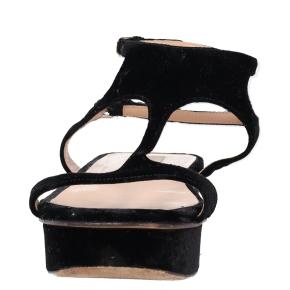 Valentino Black Velvet Platform Sandals 4
