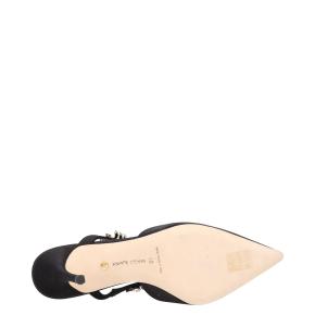 Manolo Blahnik Lurum 90MM Embellished Satin Mules 8