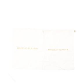 Manolo Blahnik Lurum 90MM Embellished Satin Mules 7