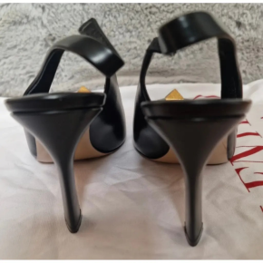 Valentino Black Slingback Heeled Sandals 9