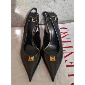 Valentino Black Slingback Heeled Sandals 3