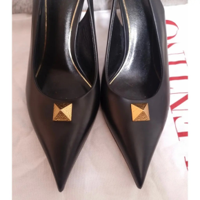 Valentino Black Slingback Heeled Sandals 7