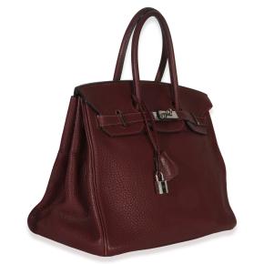 Hermès Rouge H Fjord Birkin 35 PHW 3