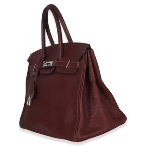 Hermès Rouge H Fjord Birkin 35 PHW 4