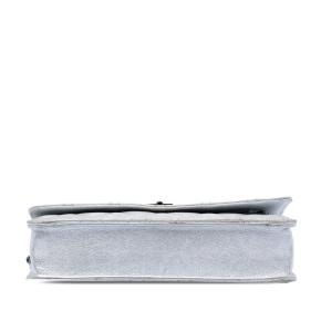 Chanel Silver Reissue 2.55 Quilted Metallic Aged Calfskin Wallet on Chain 3