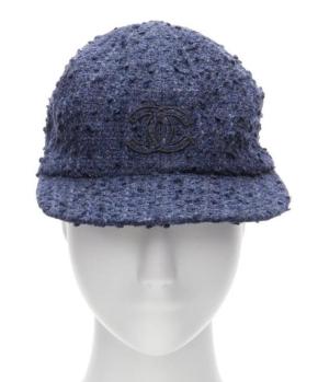 Chanel Blue Tweed Cap 8