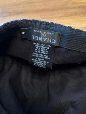 Chanel Blue Tweed Cap 4