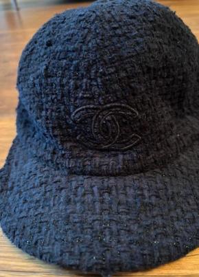 Chanel Blue Tweed Cap 5