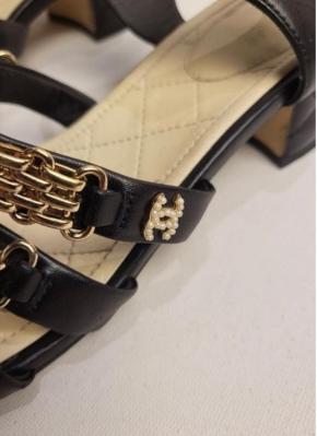 Chanel Chain Embellished Sandals 3