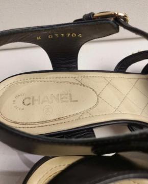 Chanel Chain Embellished Sandals 6