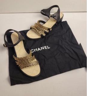 Chanel Chain Embellished Sandals 4
