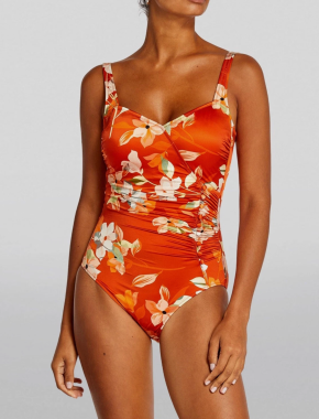 Gottex Standard Amore Shaped Square Neck One Piece 3