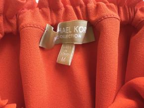 Michael Kors Red Off The Shoulder Crepe Top 4