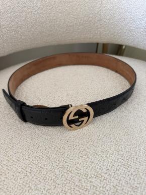 Gucci Black Leather Belt 2