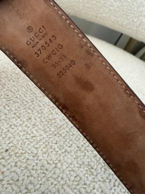 Gucci Black Leather Belt 5