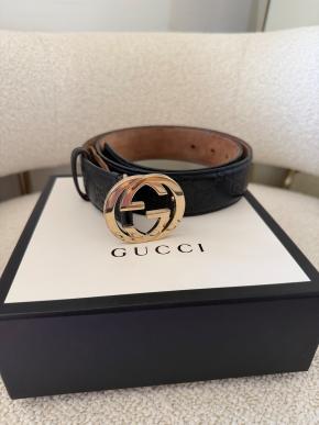Gucci Black Leather Belt 6