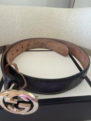 Gucci Black Leather Belt 8
