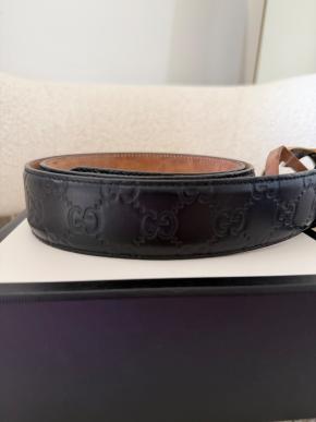 Gucci Black Leather Belt 11
