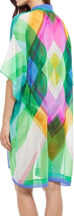 Gottex Diagonal Dreams Open Kimono Swimwear Cover Up 5