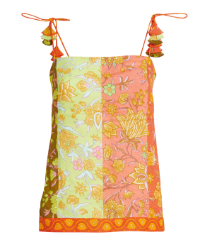 Boteh Alvita Cami Top In Melon Patchwork 5