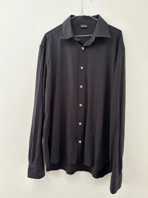 Zegna Dark Navy Cotton Shirt 2