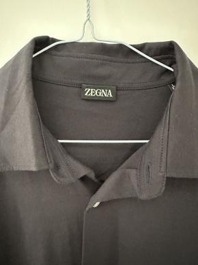 Zegna Dark Navy Cotton Shirt 5