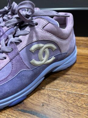 Chanel Lilac CC Trainers 11
