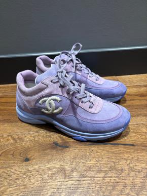 Chanel Lilac CC Trainers 8