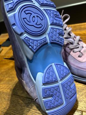 Chanel Lilac CC Trainers 4