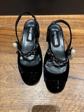 Miu Miu Black Slingback Pumps 4