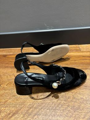 Miu Miu Black Slingback Pumps 5