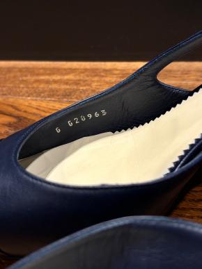 Chanel Bicolour Leather Slingback Sandals 5