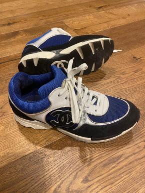 Chanel Blue CC Trainers 6